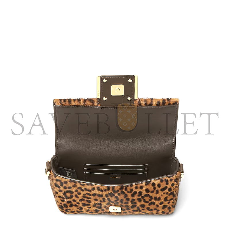FENDI BAGUETTE MINI PRINTED CAVALLINO CALFSKIN BAG 8BS017AYDYF0A6E (20*13*5cm)